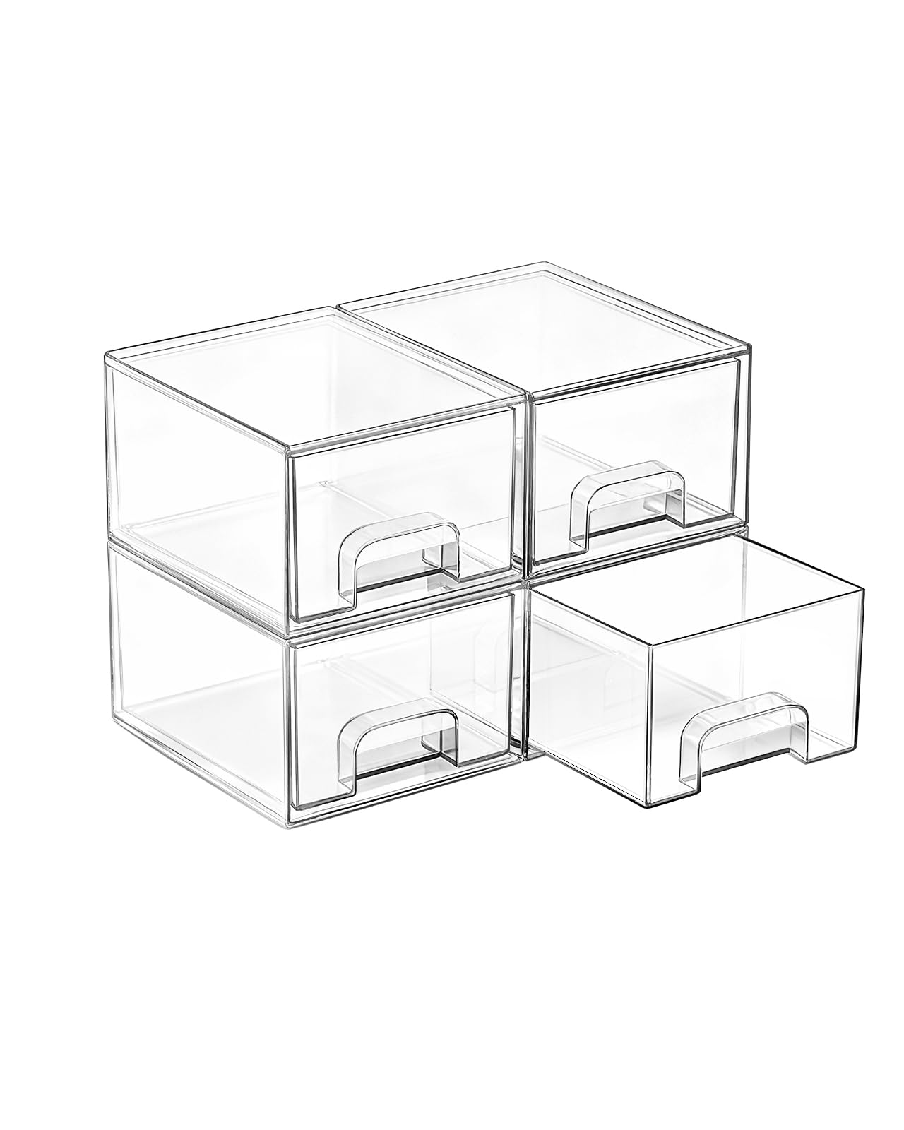Small Clear Stackable Storage Drawers