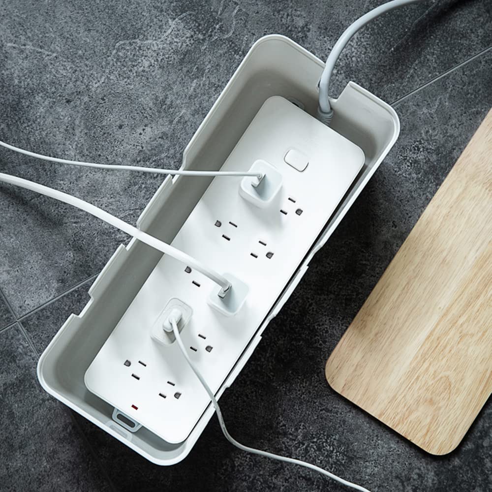Wood-Lid Cable Management Box