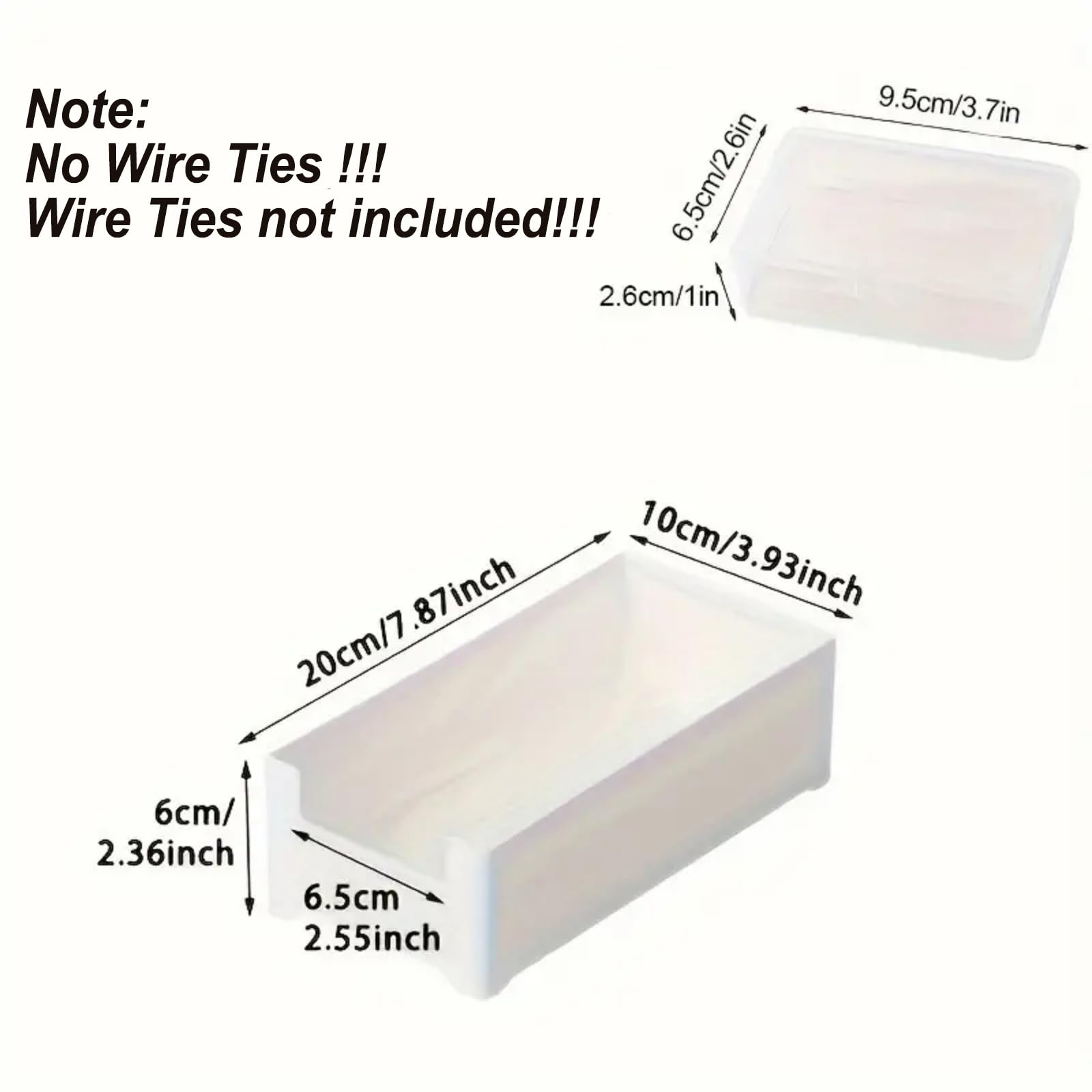 Clear Stackable Cable Management Box