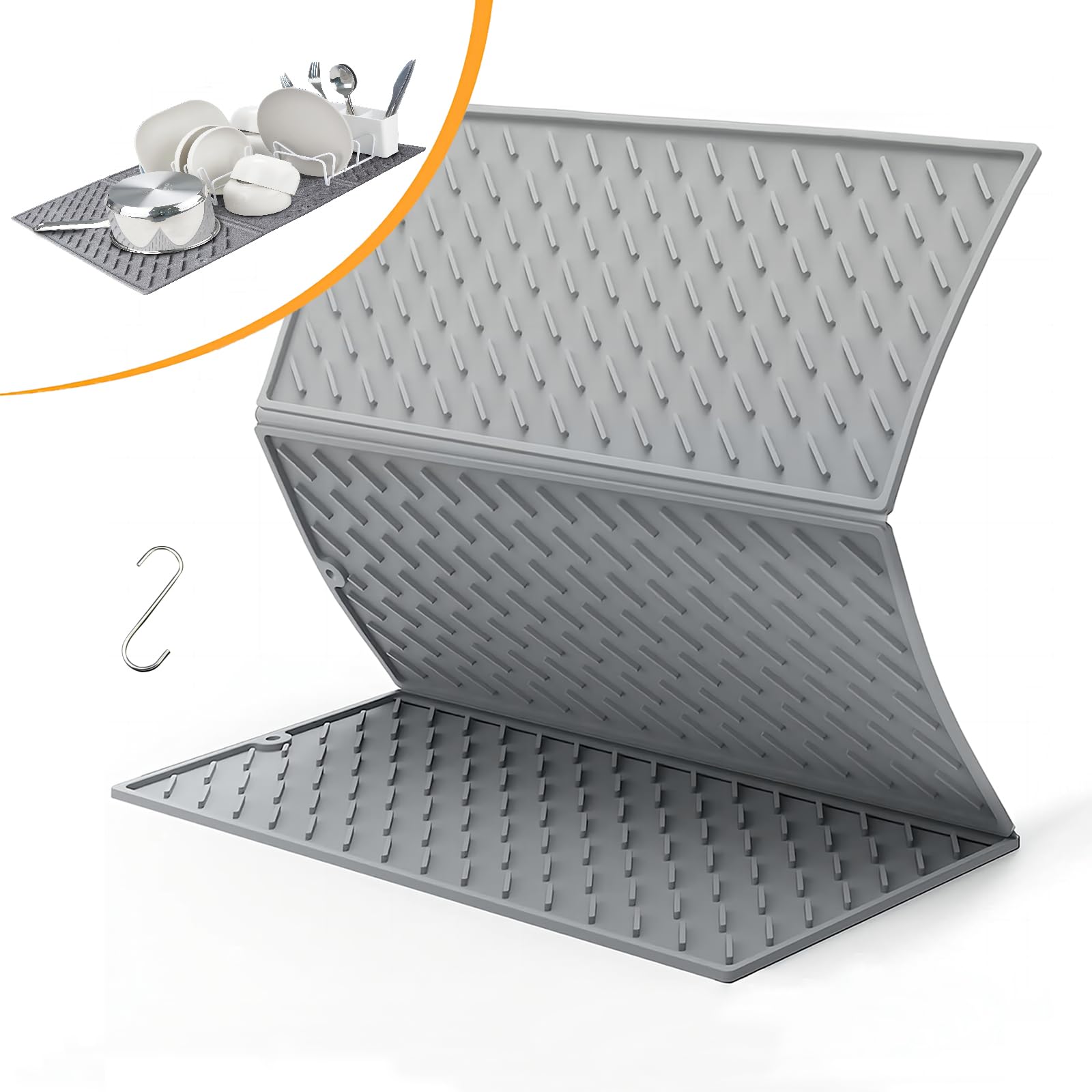 Trifold Silicone Dish Drying Mat