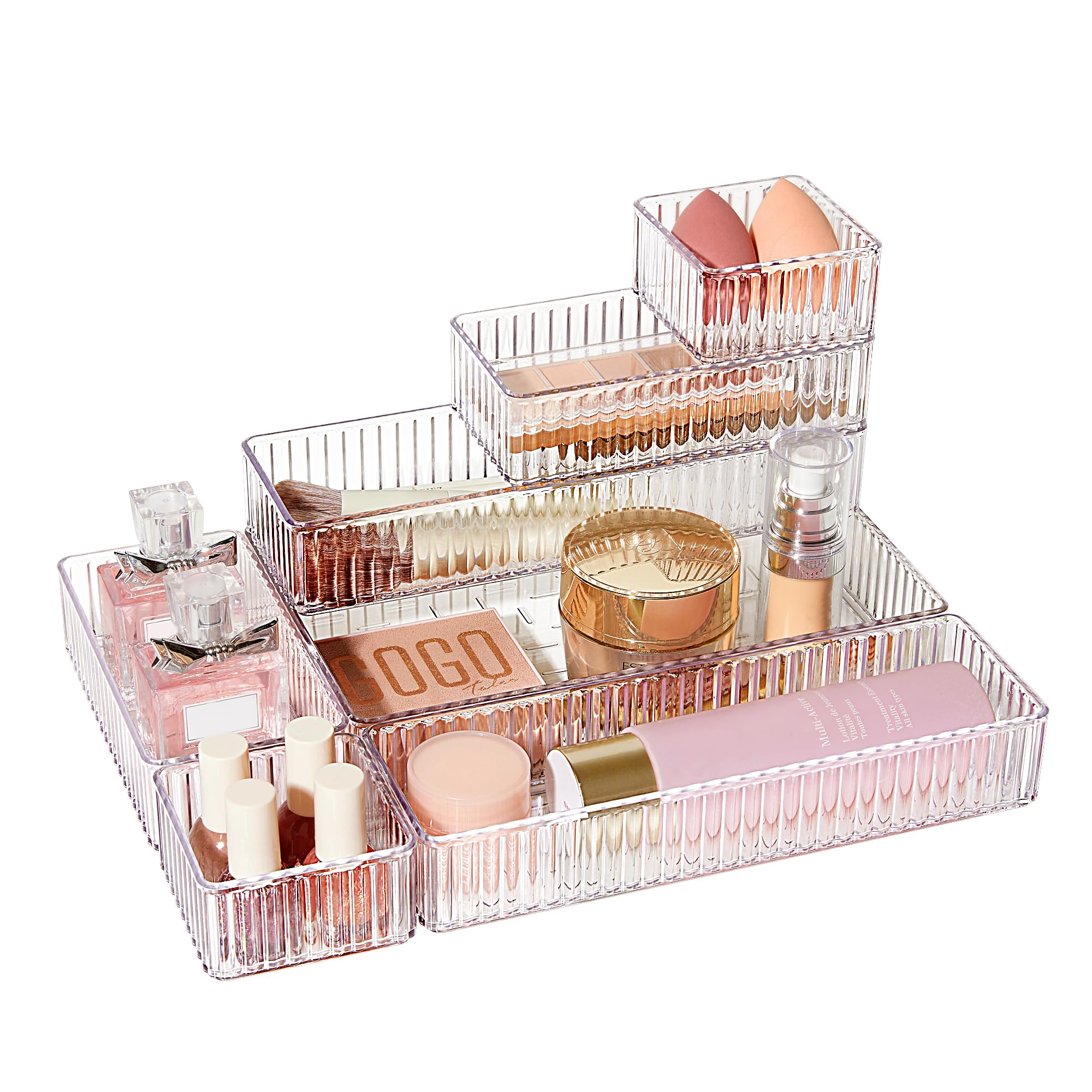 Clear Acrylic Stackable Drawer Organizers
