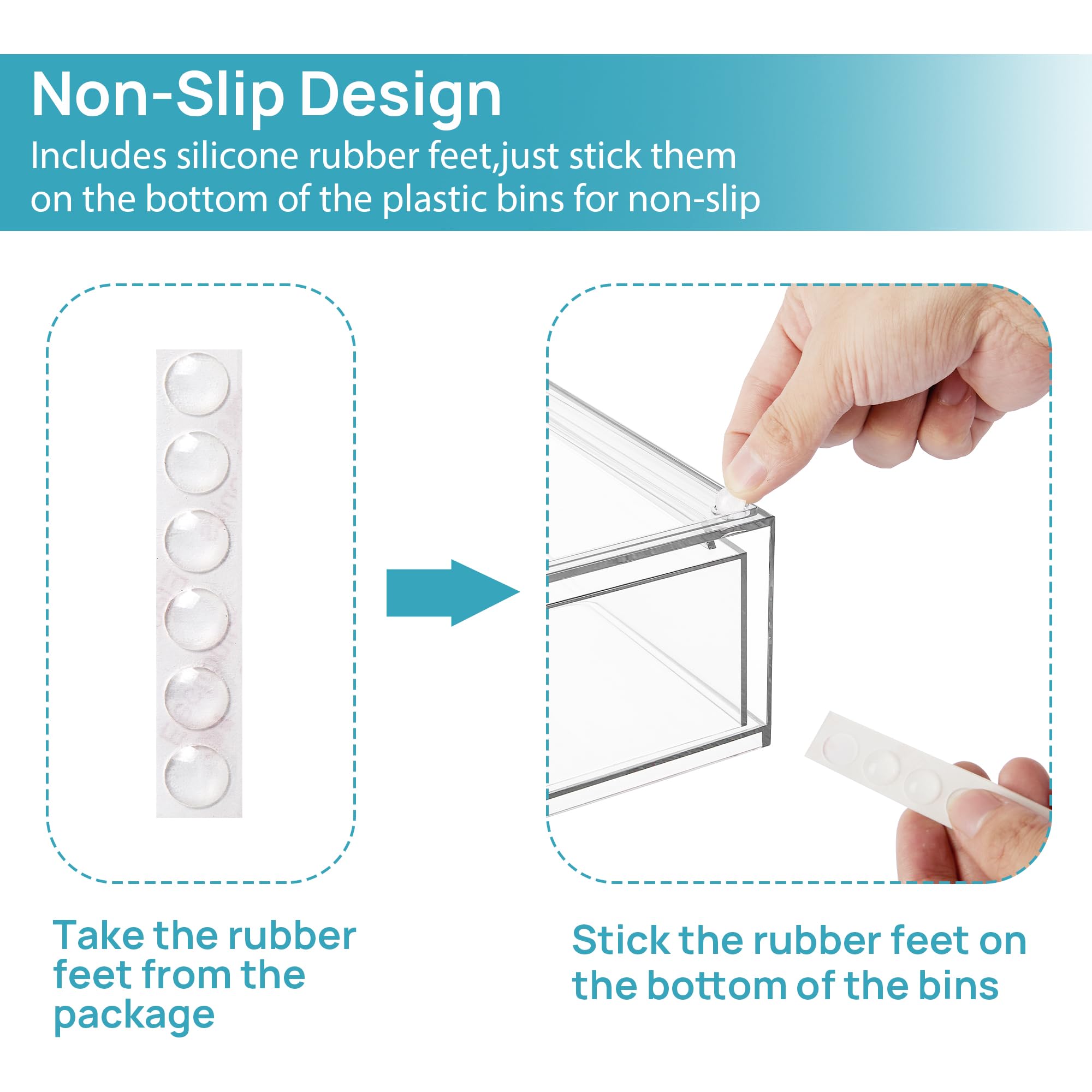 Elegant Clear Stackable Acrylic Drawers