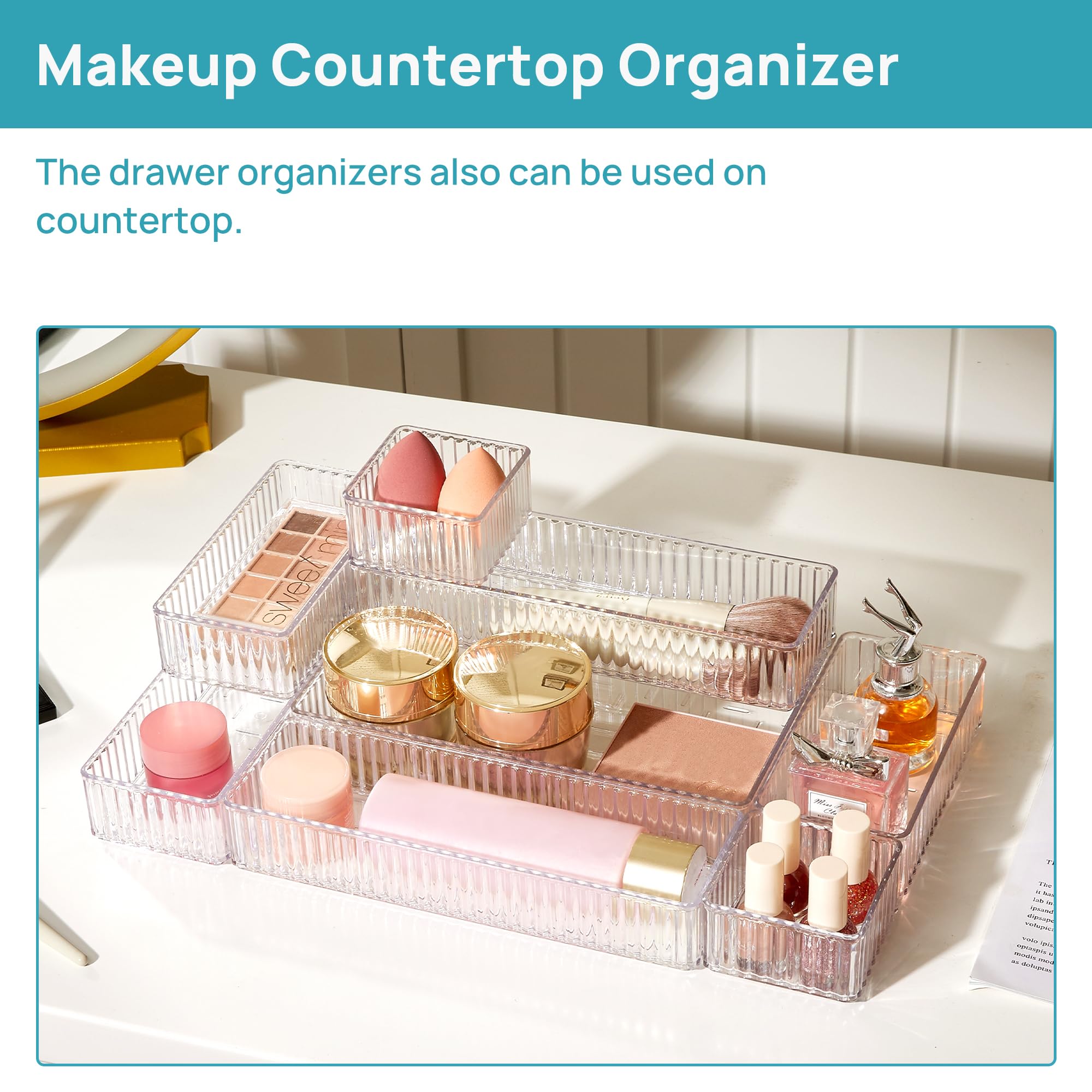 Clear Acrylic Stackable Drawer Organizers