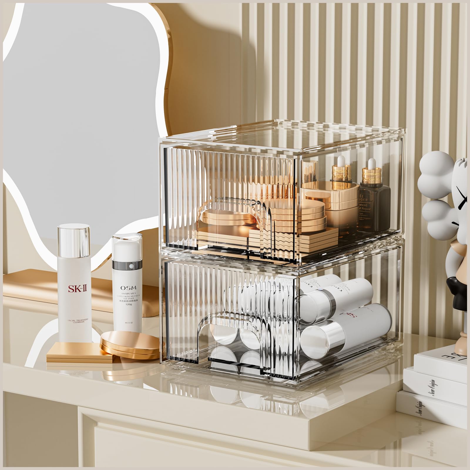 Clear Stackable Acrylic Storage Drawers