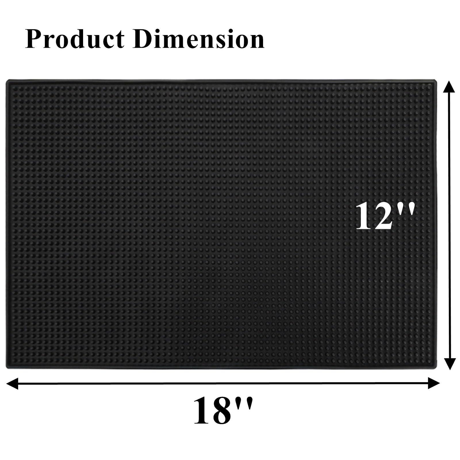Premium Black Rubber Bar Mat