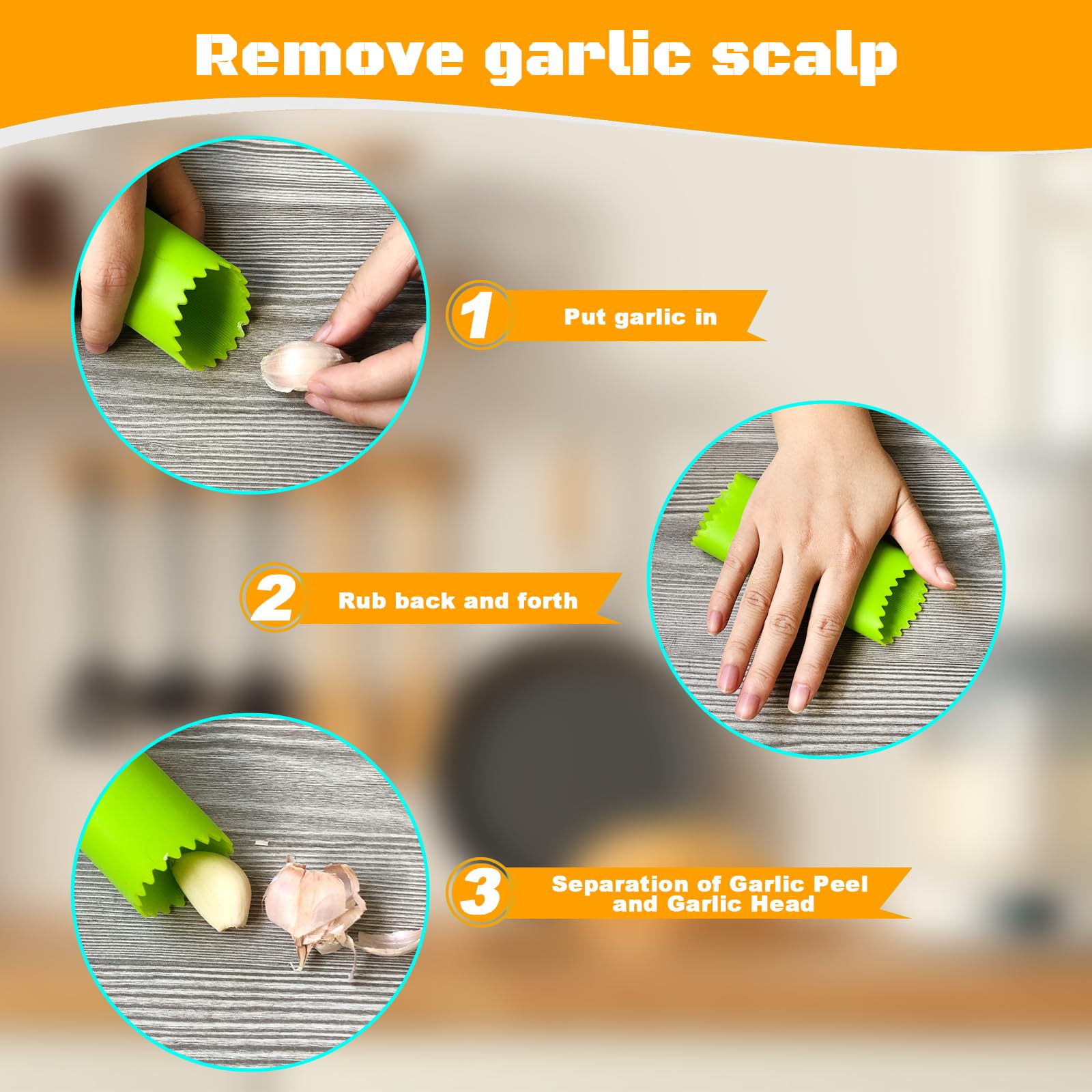 Premium Stainless Steel Garlic Press with Bottle Opener