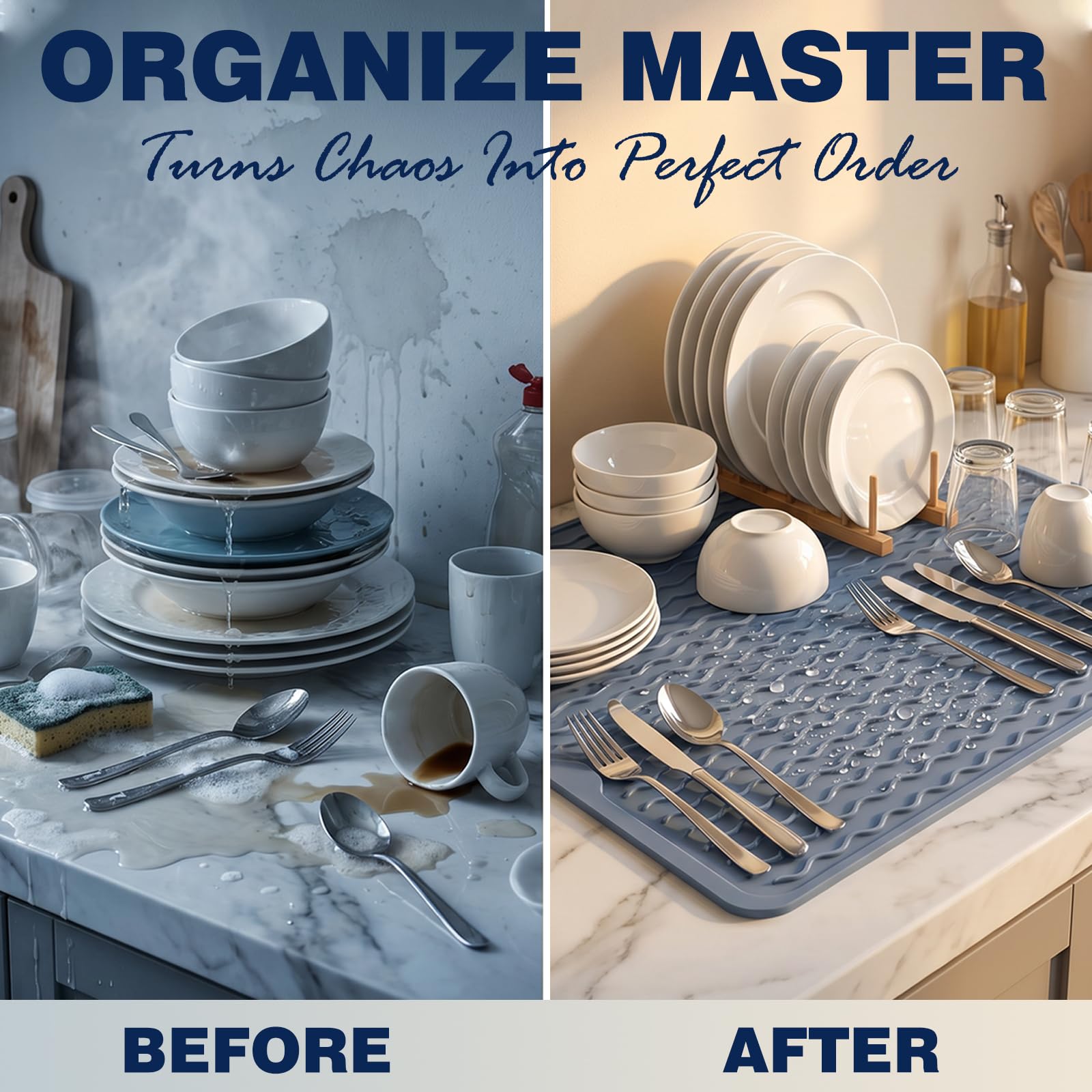 Versatile Silicone Drying and Countertop Mat
